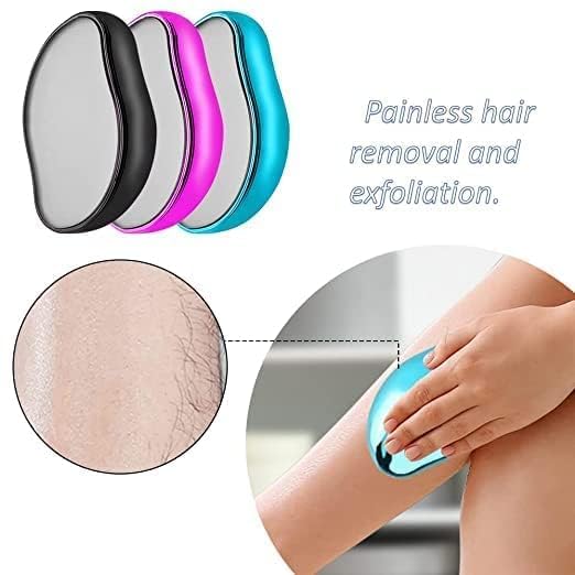 SHRI MODESHWARI ENTERPRISE Crystal Hair Remover for Women and Men, Magic Painless Exfoliation Hair Removal Tool Reusable Crystal Hair Remover Device(PACK OF 1)(MALTI COLOUR) 1