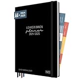 lehrerbuch kaufen GROßZÜGIG UND STABIL - Robustes und abwischbares Hardcover mit den Maßen: 22,4 cm x 31,6 cm - größer als A4 , so können A4 Seiten sauber eingelegt werden. Seiten: 230