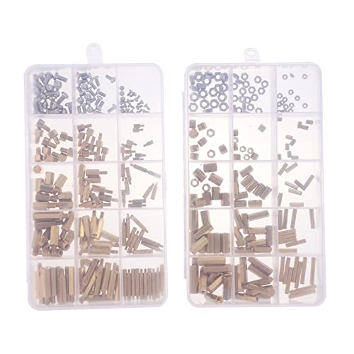 HIAKDOFT Kit de de Latón y Acero Inoxidable para Placas Base Caja de Almacenamiento para Pcb y Electrónica