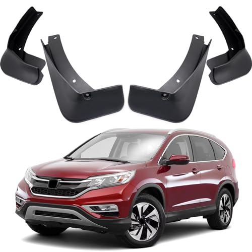 Image of Mud Flaps Splash Guards Compatible with Honda CRV CR-V 2012-2016 | Front Rear Mud Guards Set of 4, Black