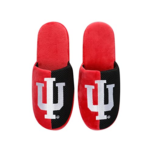 Image of FOCO Oklahoma Sooners NCAA Mens Team Logo Staycation Slippers