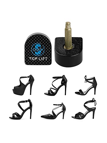 Uxcell 4 Pcs Black Plastic Shoes High Heel Tips Pin 15Mm X 13Mm For Lady #TOP4