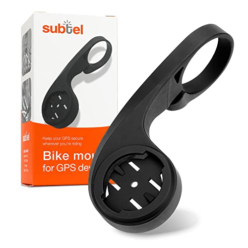 subtel® Support de Guidon de vélo Compatible avec Garmin Edge 1040, 1030, 1000, 830, 820, 800, 530, 520, 500 Support GPS Noir pour Cintre de 32mm de diamètre