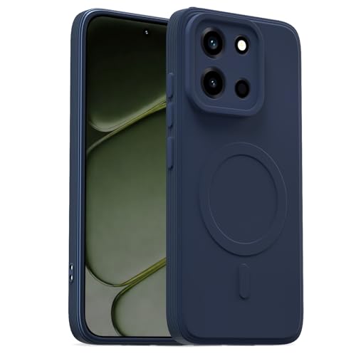 Image of Pikkme Back Cover for Redmi Note 15 5G Soft Matte Silicone | Slim Fit | Mag-Safe Design (Mag-Safe Not Support) Camera Protection Bumper Case (Blue)