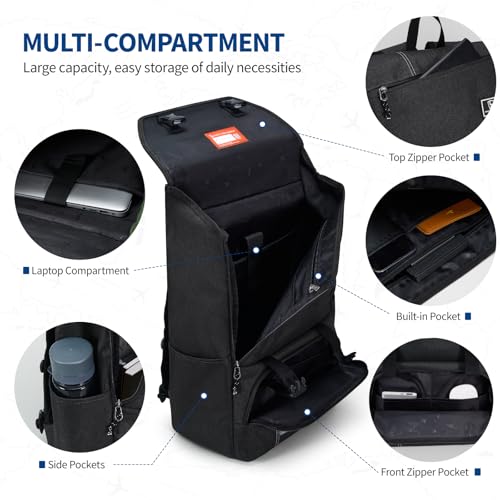 OIWAS Travel Backpack for Women Men 15.6 Inch Laptop Backpack Lightweight Flap Backpack Business Work Computer Backpacks Travel Outdoor Casual Daypack3