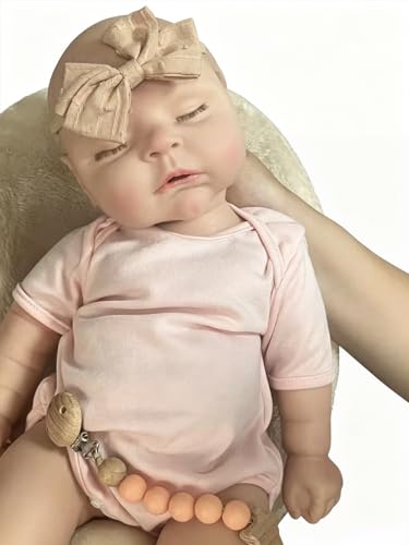 Muñeca bebé reborn silicone 22" 10 lbs DangTpor miniatura 5