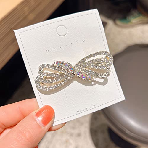 Bakores Hair Barrettes For Women And Girls Fashion Sparkly Glitter Rhinestones Hair Clip Hair Clips Flower Hair Pins Hair Accessoires 5Pcs #TOP2