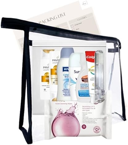 Women’s Mini Travel Toiletries Set – Travel Size Toiletries Under 100ml ...