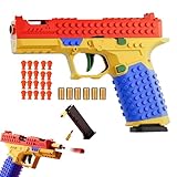 Tactical DIY Building Block Handle Set, Funny DIY Building Blocks Kit with Display Stand for Adults,