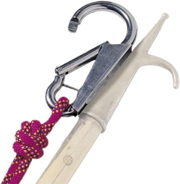 Stainless Steel Mooring Hook 16 for Boat Docking, AISI 316 Marine Grade with 2400 kgf Load Capacity, Easy Buoy Connection for Safe Mooring, Fits Any Boathook with Included Screws, Made in Italy