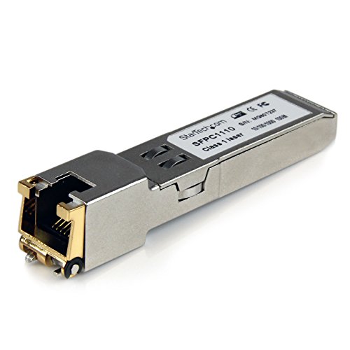 StarTech.com Cisco SFP-GE-T Compatible SFP Module - 1000BASE-T - SFP to RJ45 Cat6/Cat5e - 10/100/1000 Mbps - RJ-45 100m - Cisco IE3400, IE3300, IE3200 (SFPC1110)