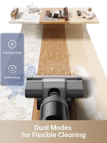 Image of DREAME H12 Core Wet-Dry Vacuum Cleaner, Lightweight Cordless Vacuum Cleaner and Mop, Intelligent Dirt Detection, Automatic Self-Cleaning, for Wood, Vinyl, and Other Hard Floors, Gray