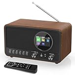 Monodeal DAB Radio with Bluetooth (DAB+, DAB Plus, Digital Radio, FM Radio, HiFi Speaker 5W, TFT Display), Kitchen radio with 60 Presets, Sleep Timer Snooze