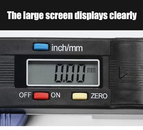 Image of Digital Micrometer 0-25mm / 1 Inch - Electronic Thickness Gauge with LCD Display, Inch /Metric Conversion, Precision Measuring Tool for Metal, Wood, Paper & Small Parts (25mm)