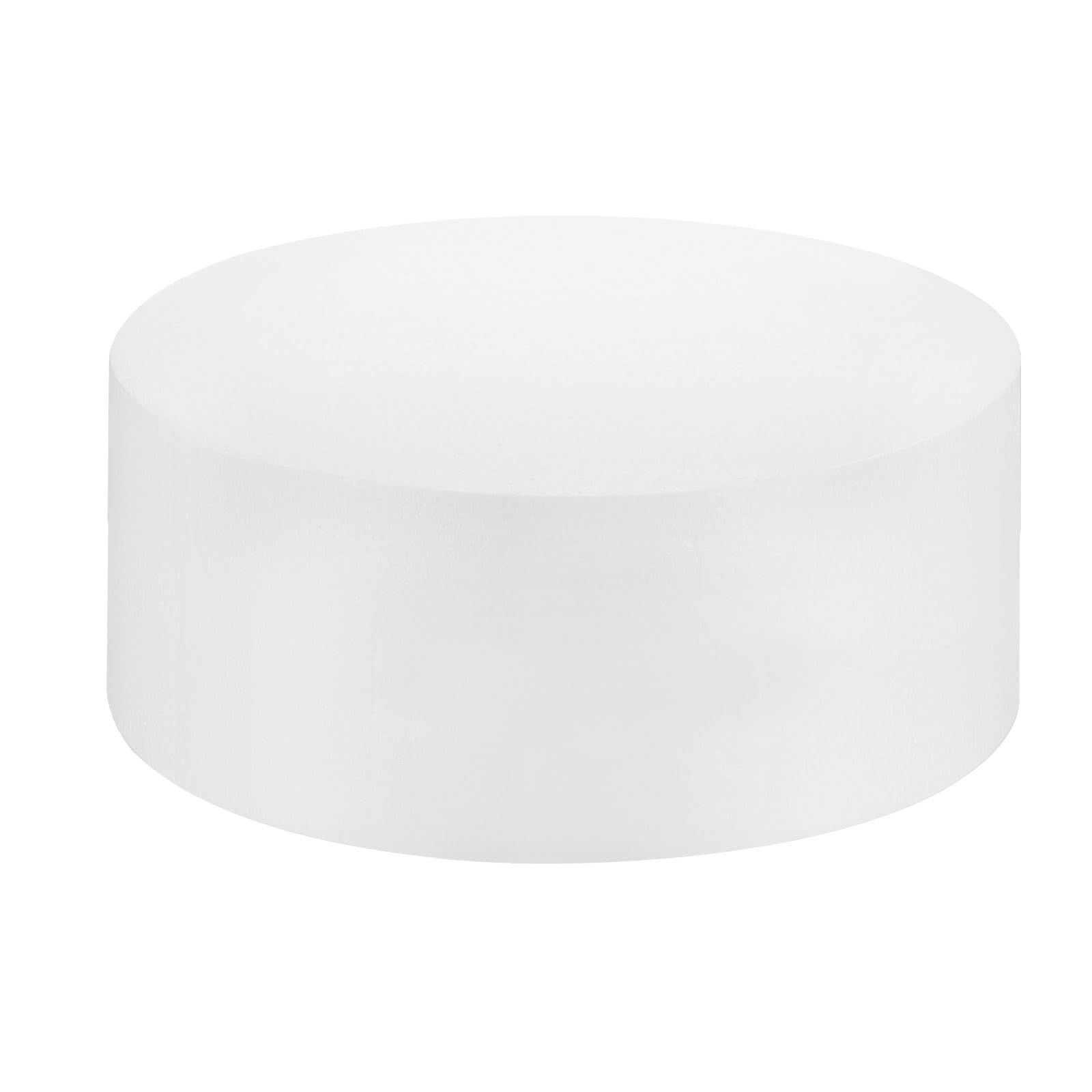 QUARKZMAN Dummy de Espuma Redondo para Pasteles de 14" x 3.9" Set de Dummy de Pastel Circular para Boda Cumpleaños Pasteles Manualidades 1 Paquete