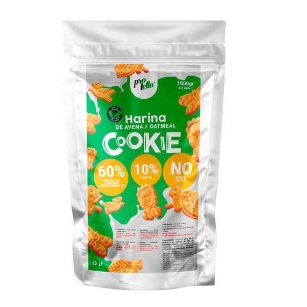 Protella - Harina De Avena - Harina De Avena Cookie 1Kg - Harina De Avena Sin Azúcar Y Sin Aceite De Palma Sabor A Galleta Para Elaborar Tortitas, Galletas Y Crepes