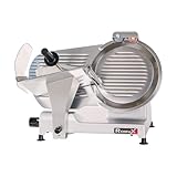 Romux® Professioneller elektrischer Wurstschneider, 220 V, Tischmesser, 300 mm Durchmesser, 380 W Leistung, verstellbare Wurstschneider, Dicke 0-16 mm, ideal für Schinken und andere Wurstwaren