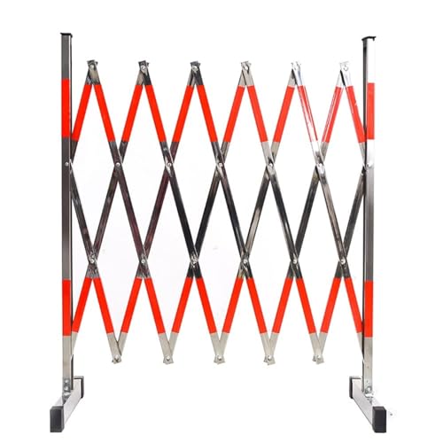 Barrière de sécurité portable à ciseaux avec roulettes pour un blocage rapide et mobile - 2