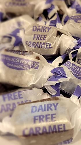 AvenueSweets - Handcrafted Organic Dairy Free Vegan Individually Wrapped Soft Caramels - 1 lb Box - Sea Salt Chocolate image 4