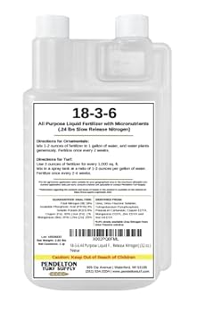 concentrated liquid fertilizer for lawns