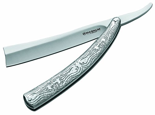 Boker Magnum Fleet Street Razor Pocket Knife - Folding Knife With 4 ⅞ Inch 440 Stainless Steel Blade And Decorated Handle, Collector’s Knife And EDC Knife (01LG242)