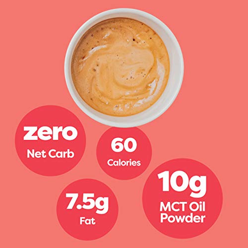 Kiss My Keto Creamer (Original, Unflavored) — Zero-Carb Keto Coffee Creamer + MCT Oil Powder C8 (9g) | Ketogenic Creamer for Coffee & Tea, Keto Shakes | Gluten Free, 30 Servings (1 Pack)
