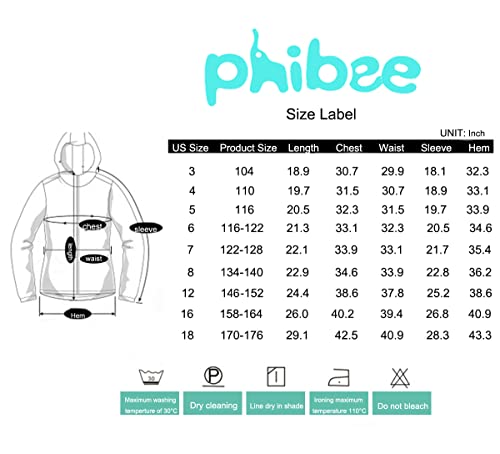 Phibee YPHG81817152 Girls' Waterproof Windproof Outdoor Warm Snowboard Ski Jacket Pink Dot 12 thumb #3