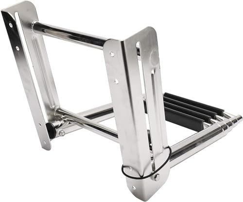 Escalera Marina Telescópica de 4 Peldaños Acero Inoxidable miniatura 4