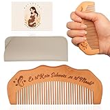 Aerzouser Geburtskamm aus Natürlichem Pfirsichholz ,Geburtskamm Wehenkamm,Für Angstlinderung,Hilft Schwangeren Frauen zu Entspannen,Geschenke für Schwangere