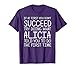 ALICIA Gift Name Personalized Birthday Funny Christmas Joke T-Shirt
