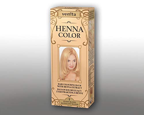 Henna Sunny Blonde Hair Coloring Cream No.1