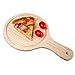 DDSP Drewniana deska do pizzy okrągła z ręcznie pizza blacha do pieczenia kamień pizza deska do krojenia miska do pizzy ciasto naczynia do pieczenia narzędzia trwałość (kolor: 25 cm)