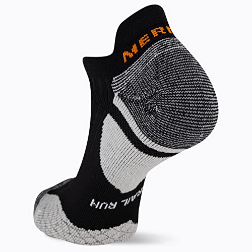 Image of Merrell Unisex Adult Men's and Women's Trail Running Cushioned Socks - Anti-slip Heel & Arch Compression