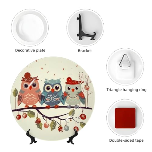Assiette décorative en porcelaine anglaise de 15cm faite main - 5