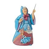 Enesco Disney Traditions by Jim Shore Cinderella Fairy Godmother Holding Wand Figurine, 6.3 Inch, Multicolor
