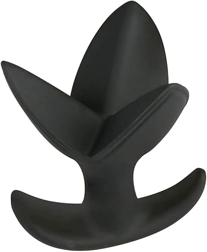 FST Dilatador anal en forma de flor de silicona expandible, enchufe anal acampanado para adultos