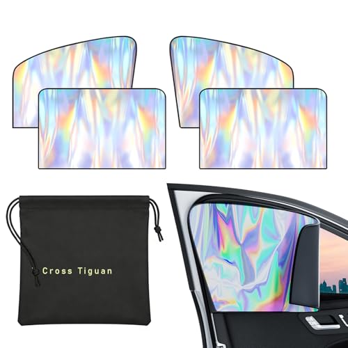 Side Window Sun Shade,Sun Blocker for Car Windows Only Compatible with VW T-Cross Tiguan UV Protection & Privacy Window Cover Car Window Shade Set of 4
