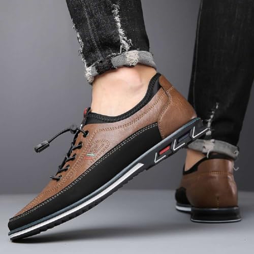 Image of Men's Oxford Business Casual Shoes Office Loafers Dress Comfort Driving Shoes