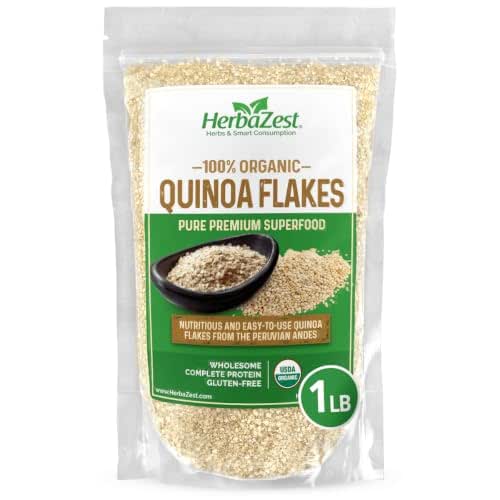 25 Iron Rich Foods for Babies Starting Solids 11 HerbaZest Quinoa Flakes, 1 lb – USDA Organic, Gluten-Free, Complete
