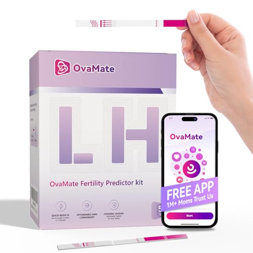 Ovulation Test Strips (50 - Pack). 50 Pack Fertility Tests. Powered by The OvaMate Ovulation Calculator APP (for iOS & Android) Accurately Track Ovulation.