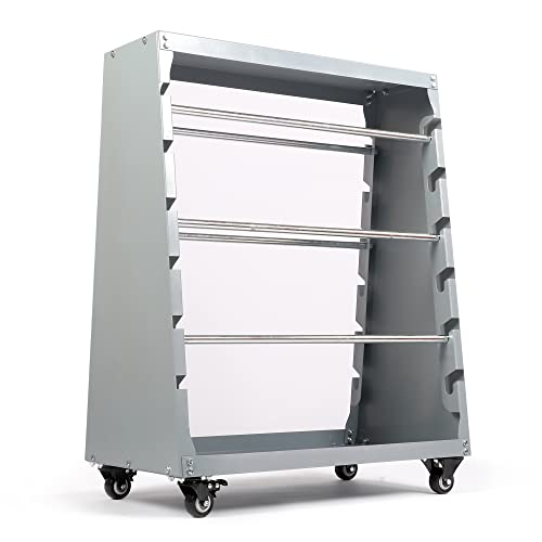 Baoz Wire Spool Rack with 6 Rods Multiple Axle Cable Caddy Wire Spool Holder for Electrical Industrial, Cable Display Storage