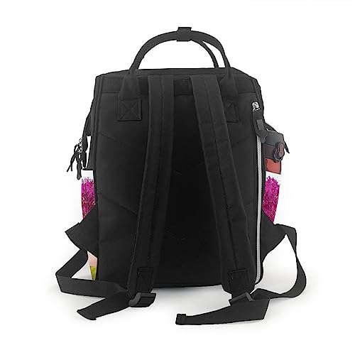 Sac à dos à langer noir multifonctionnel et compact taille unique - 3