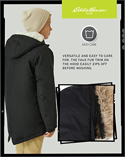 Eddie Bauer ERB03OU035A-BLK-M Boys' Winter Coat – Waterproof Heavyweight Down Parka Jacket thumb #4