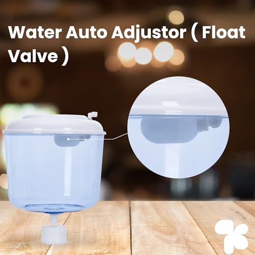 Image of AMPEREUS Automatic Water Dispenser Float Valve for RO Jar, 4L Bottle Tank | Auto Cut-Off Water Level Controller | Easy Install Plastic Float Valve for Water Containers (Pack of 1)