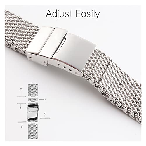 Bracelet montre acier 316L compatible Super Ocean 22mm avec outil de pose - 3