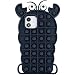 Produktbild Sofia's Fidget Toys Phone case, Push pop Bubble protecive case for iPhone 6,7,8,6P,7P,8P,X,XS,XS Max,XR,11,11pro,11pro Max,12, 12Pro,12Pro Max,12 Mini (Black Crab,for iPhone12 Mini)