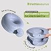CATTASAURUS Peekaboo Cat Cave for Multiple & Large Cats Up to 30-45 Lbs, Scratch Detachable & Washable Tunnel Bed, Comfy Donut Cat Cave (Light Gray, Large) #4