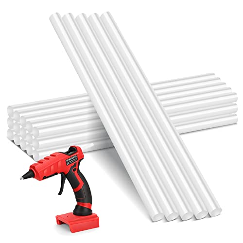 LIVOWALNY Mini Hot Glue Gun Sticks, 20 PCS 5.9\" Length 0.27\" Diameter Hot Melt Glue Gun Sticks, Hot Glue Adhesive - Compatible with Most Glue Guns for Kids Adults DIY Sealing Repairing