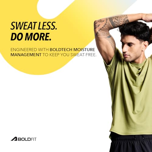 Image of Boldfit Tshirt for Man Regular fit Gym t Shirts for Men Workout Active wear t Shirt for Man Running Mens t-Shirts Running Tshirt for Men Workout Gym wear Mens