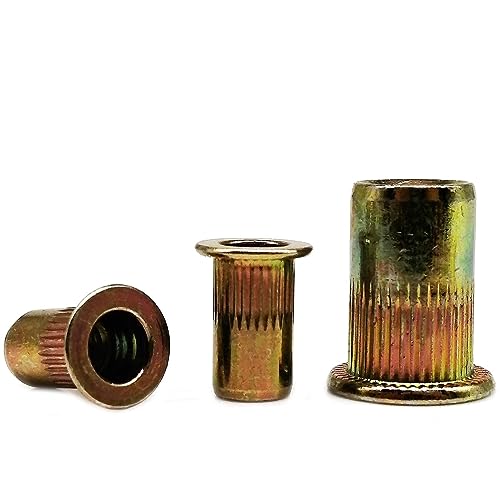 �˂����݃C���T�[�g�i�b�g�A ���x�b�g�i�b�g�l�ߍ��킹�L�b�g M3-M12 304 �X�e�����X�|�Y�f�|�A���~�j�E������(B carbon steel,10pcs M12)